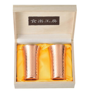 CNE-926 純銅製　鎚目一口ビール2PCセット